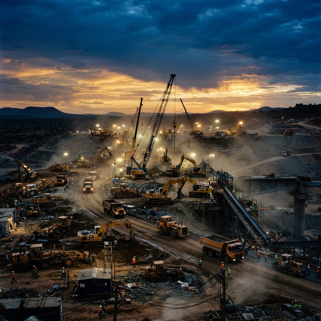 MSBC worksite at dusk
