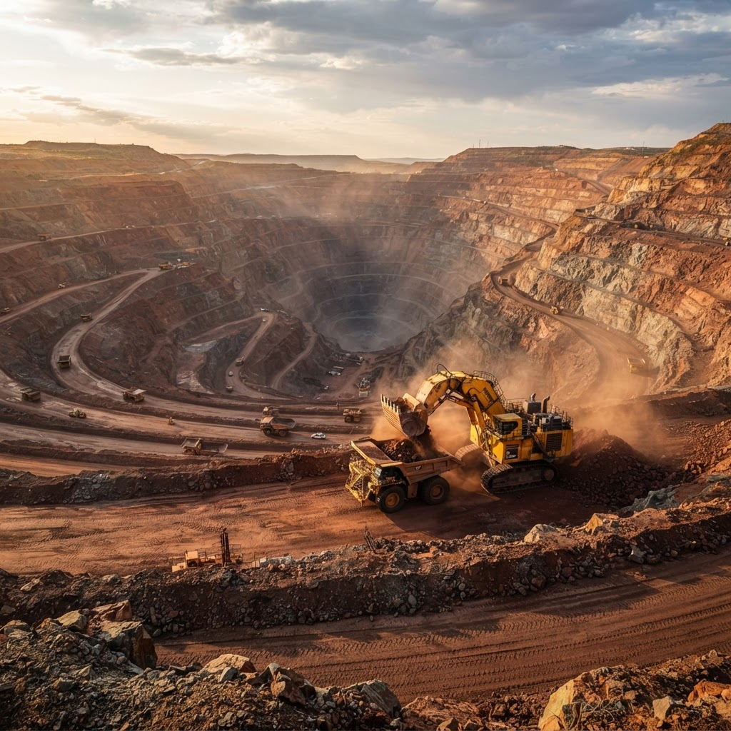 A large MSBC open-cast mining operation